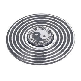Fingertip Rotating Toy 8cm Diameter Chinese Style Tai Chi Design Alloy Stress Relief Hand Rotation Toy