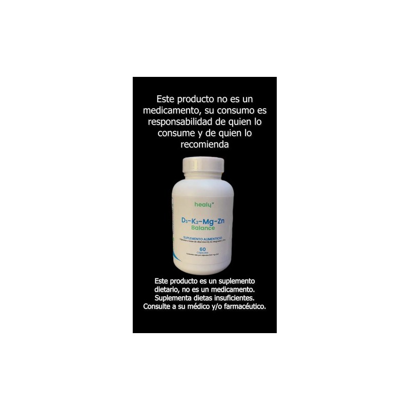 Vitamina Magnesio Zinc Healy Cápsulas Salud Ósea