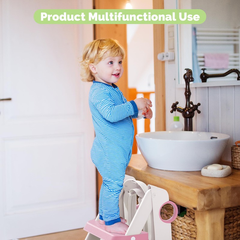 Training Toilet Ladder, Multi-Use, Convenient and Suitable for Most Situations，Girls,
