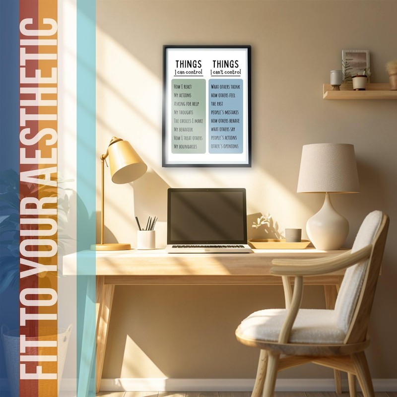 Things I Can And Can't Control Poster - Classroom Poster