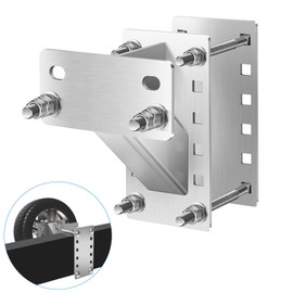 Spare Tire Carrier, Yaheeda Stainless Steel Trailer Tire Mount,Holds up to 150 Lbs Tire Holder Bracket Fit 4 & 5 & 6 Lugs Trailer Wheels on 4", 4.5", 4.75", 5" and 5.5" Bolt Patterns, YAHE147