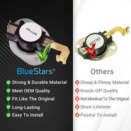 3977767 Dryer Thermostat Replacement part by Blue Stars - Exact Fit for Whirlpool & Kenmore Dryers - Replaces 3399693 WP3977767 WP3977767VP