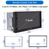 YUANTING 2 Din Car Stereo Radio Player 1080P 7" Screen