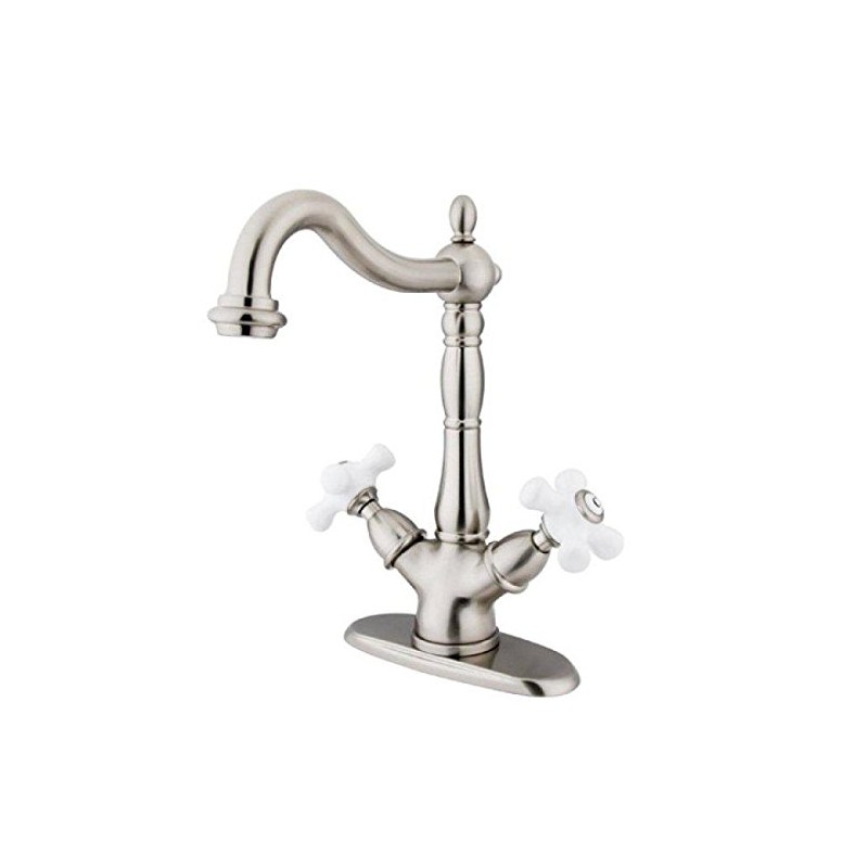 Kingston Brass KS1498PX Heritage 4" Plate Vessel Sink Faucet Without