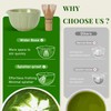 Renmxj Matcha Whisk Set,7 PCS Ceramic Matcha Kit Includes Matcha