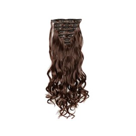 TTPSRY Extensions Clip in Extensions für Damen Ponytail Extension 56cm Lang Gewickelt Haarteil Ponytail Natürliches Kunsthaar Clip in Haarverlängerunge (Natürliches Schwarz)