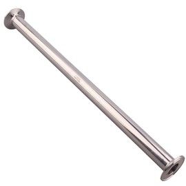 DERNORD Sanitary Spool Tri Clamp Tube Stainless Steel 304 with 1.5 inch Tri Clamp 1 inch Tube OD (Tube Length: 18Inch /457MM)