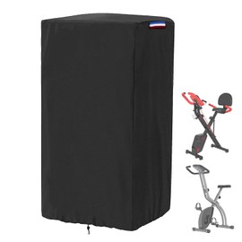 Rilime Folding Exercise Bike Cover,Stationary Bike Cover (Black, 28"L x 16"W x 46"H)