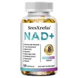 NAD+ Capsules - Contains niacinamide nucleoside trans-resveratrol and plant-based polyphenols - Various sources of antioxidant nutrients Enhances energy vitality DNA repair and cell regeneration, 1 piece, 60 tablets / NAD+캡슐 - 나이아신아마이드 뉴클레오사이드 트랜스 레스베라트롤 식물성 폴리페놀 함유 - 다양한 항산화 영양 공급원 에너지 활력 향상 DNA 복구 및 세포 재생, 1개, 60정