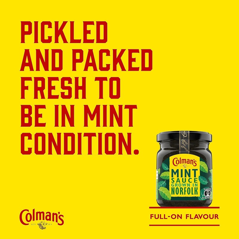 Original Colmans Classic Mint Sauce Imported From The UK England