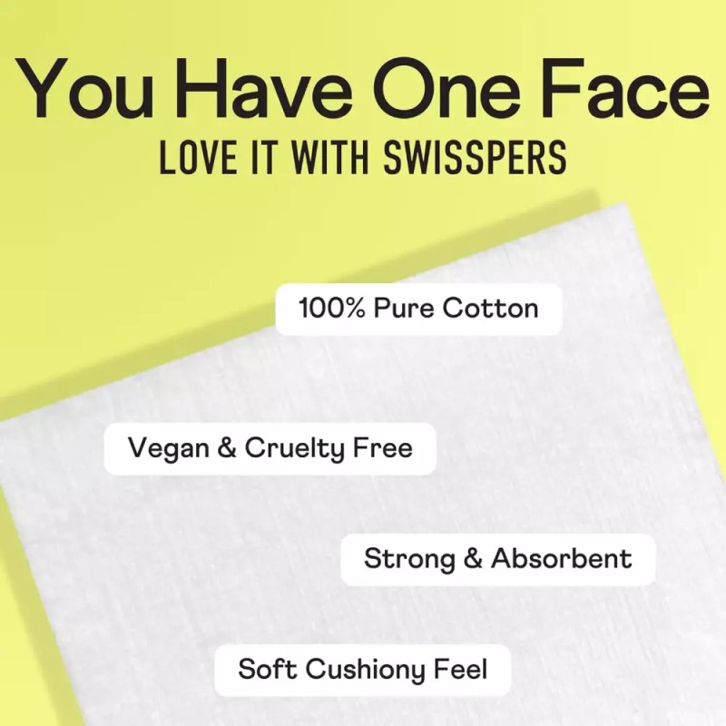 Swissper 스위스퍼스 프리미엄 페이셜 클렌징 패드 100 면 울트라 소프트