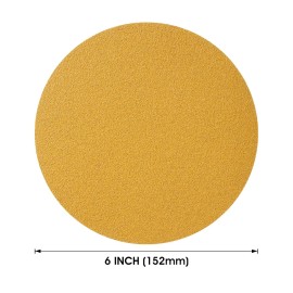 USA Local Stock 100PCS 6 Inch 6" 60-800 Grit Aluminum Oxide Sanding Disc PSA Adhesive Sandpaper Roll Sticky Backmaterial: Aluminum Oxide, grit: 100#, size: 6inch