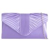 UShopUK Satin Pleated Bridal Prom Wedding Evening Party Handbag Lilac