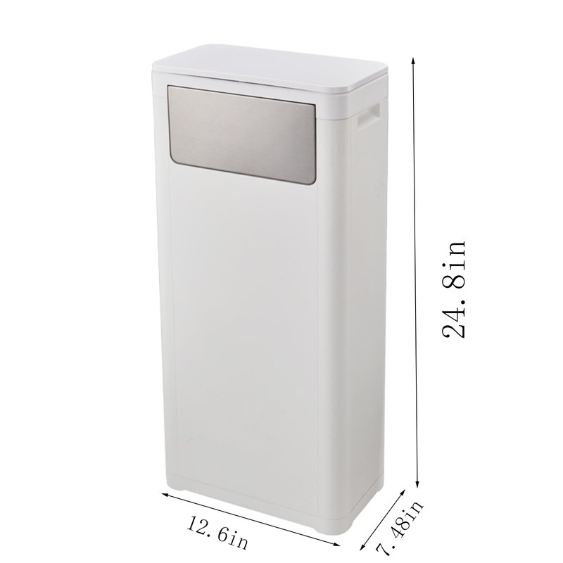 WanWanKa Tall Skinny Trash Can with Lid,Lagre Tall Slim 6