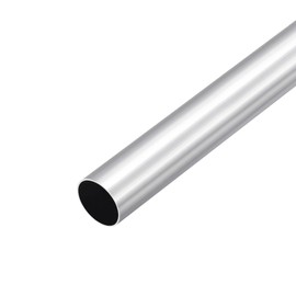 DMiotech (25mm OD x 23mm ID) 6061 Aluminum Round Tube 300mm Length Industry Metal Tubing for Machinery Frame Construction DIY Projects