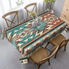 LOMADIA Aztec Rectangle Tablecloth, Southwestern Native Tribal Ethnic Western Boho