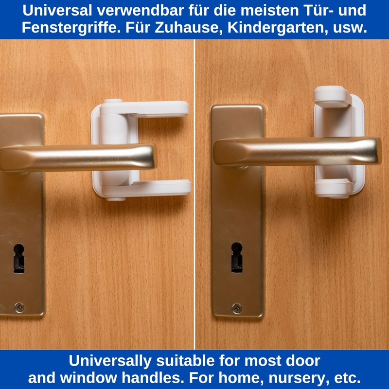 Door Handle Lock for Kids and Pets 2 Pack Reusable