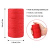 KINGLAKE 100m Red String Twine, 2mm Decorative Jute Twine Craft
