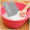 Ciieeo Hangable Antislip Laundry Washboard Portable Clothing Scrubber Tool for