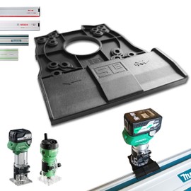 Professional Guide Rail Adapter for Hikoki M1808DA / M6ST for Makita/Bosch/Festool/Mafell Guide Rail Router Edge Milling Cutter Adapter