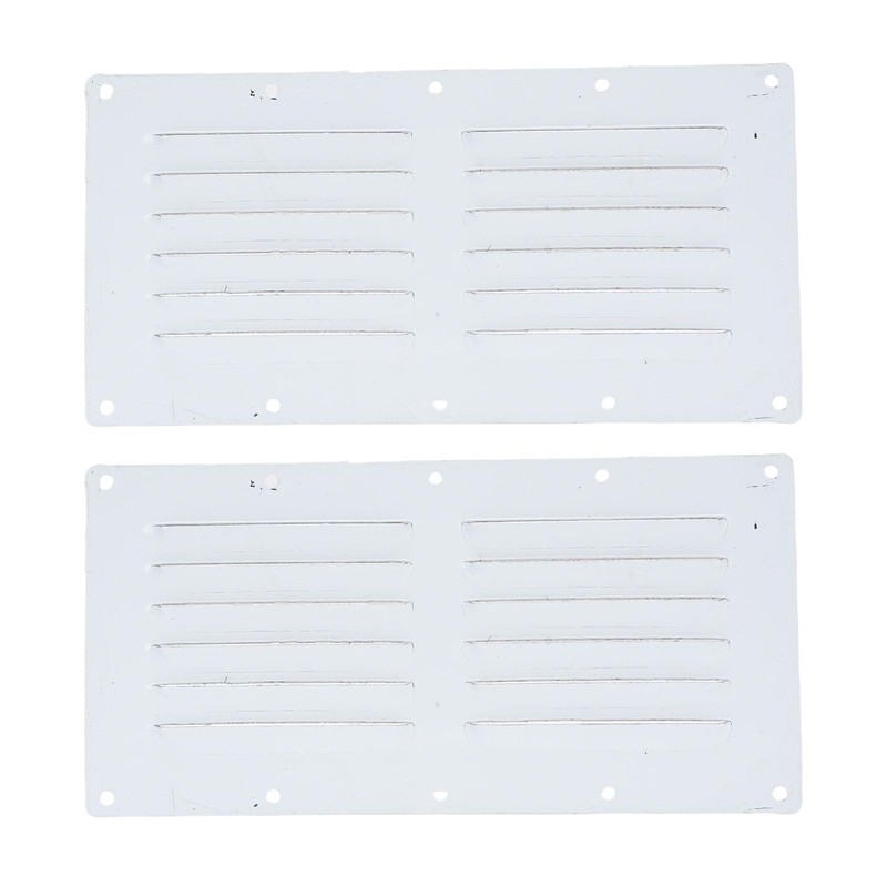 Generic Stainless Steel Air Vent Panel, 2Pcs Boat Rectangular Ventilation