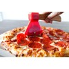 bulk buys Kitchen Essentials Axe Pizza Cutter, 8.25", Brown/Red/Silver