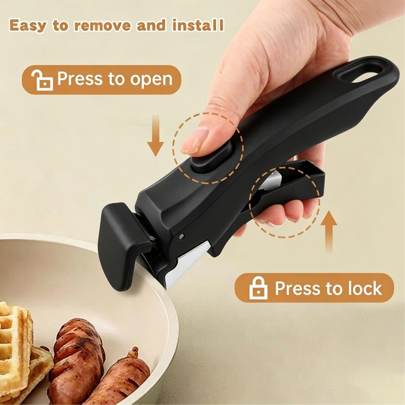 2 Pack Detachable Pot Handle,Replacement Handles for Carote, Pan Handle