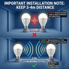 KarlunKoy Radar Motion Sensor Light Bulb, 9W 2700K Warm White,