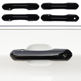 AOKIO Compatible with 2020 2021 2022 2023 2024 Ford Explorer Accessories Exterior Door Handle Cover Trim (Glossy Black)