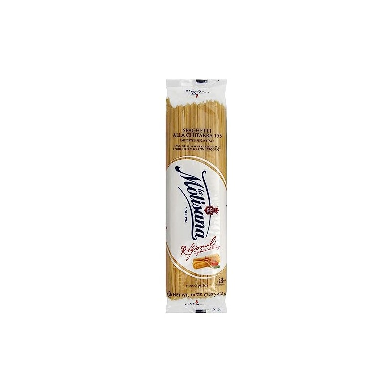 La Molisana Spaghetti Alla Chitarra Pasta, Kosher, 16 Ounce (Pack