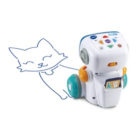 VTech Codi, Clever Drawing Robot, Interactive Friend Who Moves by Itself and Draws with Pen in His Hand, for Children Aged 4-8 Years