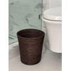 Kouboo Loma Round Rattan Paper Waste Basket, Trash Can Bathroom,