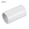 sourcing map PVC Pipe Connector Straight 20 mm Connectors for