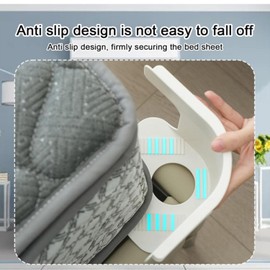 DWYYWSM 4PCS Bed Sheet Holders for Corners, Adjustable Bed Sheet Grippers for Mattress, Blankets, Bedding, Easy Install Вed Сheet Нolder (White)