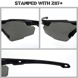 HUNTERSKY HTS Anti-fog Polarized Tactical Hunting Shooting Baseball Sunglasses Military Grade Ballistic Impact Protection Eye Pro Army S59 Motorcycle Riding