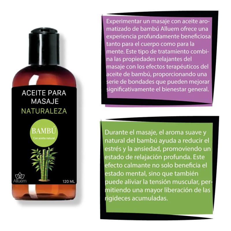 Aceite Para Masajes De Bambú 100% Puro Orgánico