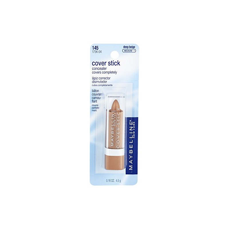 Maybelline Cover Stick Corrector Concealer, Deep Beige, 0.16 oz.