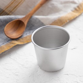 Endoshoji WPL07060 Commercial Pudding Cup, No. 6 Size, 18-8 Stainless Steel, Made in Japan