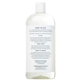 Kinderbean Dog and Cat Laundry Wash, 2-Pack 32 oz. Enzyme Formula Pet Laundry Detergent Removes Pet Odors, Cleans Stains from Cat or Dog Urine, Safe Laundry Odor Eliminator for Bedding, Collars, Toys