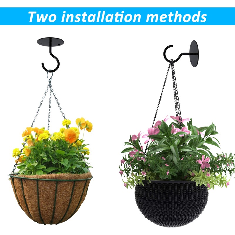 MaoXinTek Ceiling Hook for Hanging Plants, Wall Mount, Screw Mount