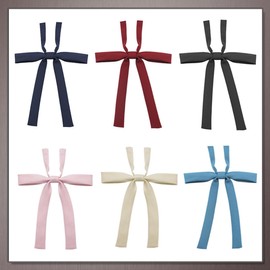 [ワン リミテーション] 蝶ネクタイ リボン 制服 アクセサリー 細身フォーマル 学生 ファッション レディース NK030(ピンク)