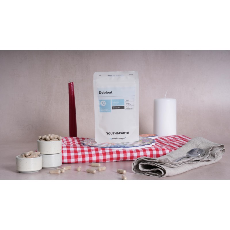 Youth and Earth Debloat 60 Capsules - Soothe & Debloat