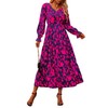 NOLLSOM Women's 2024 Fall Dresses Boho Maxi Dress Casual Long