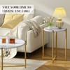 Recaceik Living Room Coffee Table Set, Faux Marble Living Room