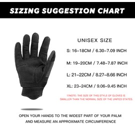 TFROCO Tactical Paintball Gloves, Full Finger Touchscreen Airsoft Gloves Men, Motorcycle Dirtbike Training Gloves for Outdoor Sport Black Small
