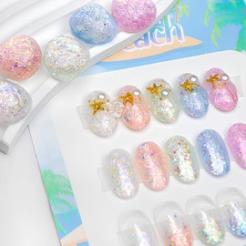 Thezel The Gel Island Beach Glitter Gel 5-piece set / 더젤 아일랜드비치 글리터젤 5종세트
