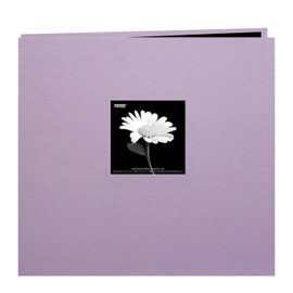 Pioneer Book Cloth Cover Post Bound Album 8"X8", Misty Lilac
