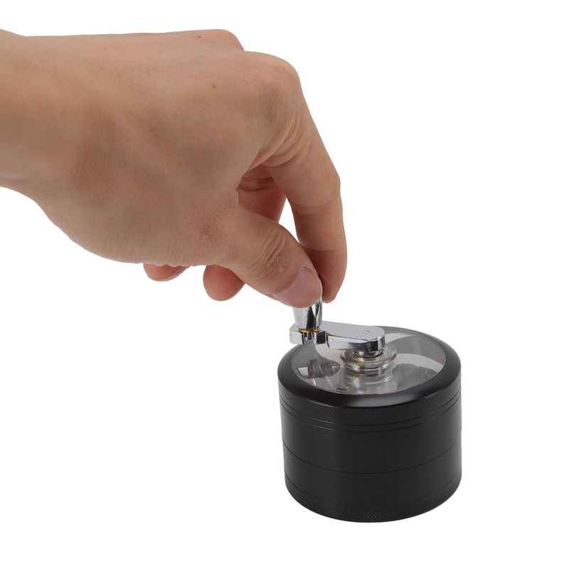 4 Layers Hand Crank Spices Grinder Zinc Alloy 60mm Manual