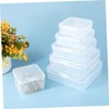 NOLITOY 5 Pcs Transparent Plastic Jewelry Storage Box for Necklaces