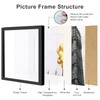 BSRHOME 12x12 Picture Frame Set of 9, Display Pictures 8x8